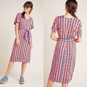 Anthropologie Aryessa Abstract Midi Dress